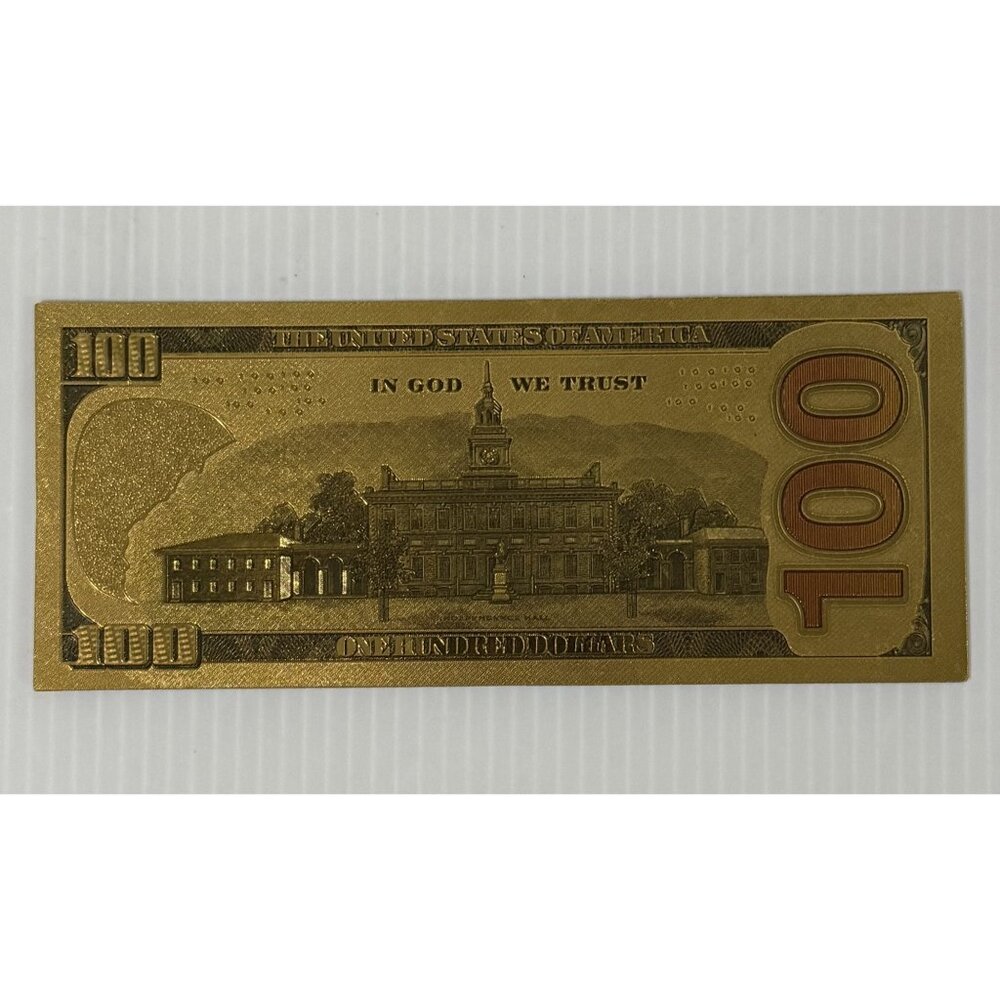 Gold-Plated $100 Style Fancy Money - Picture 2 of 3